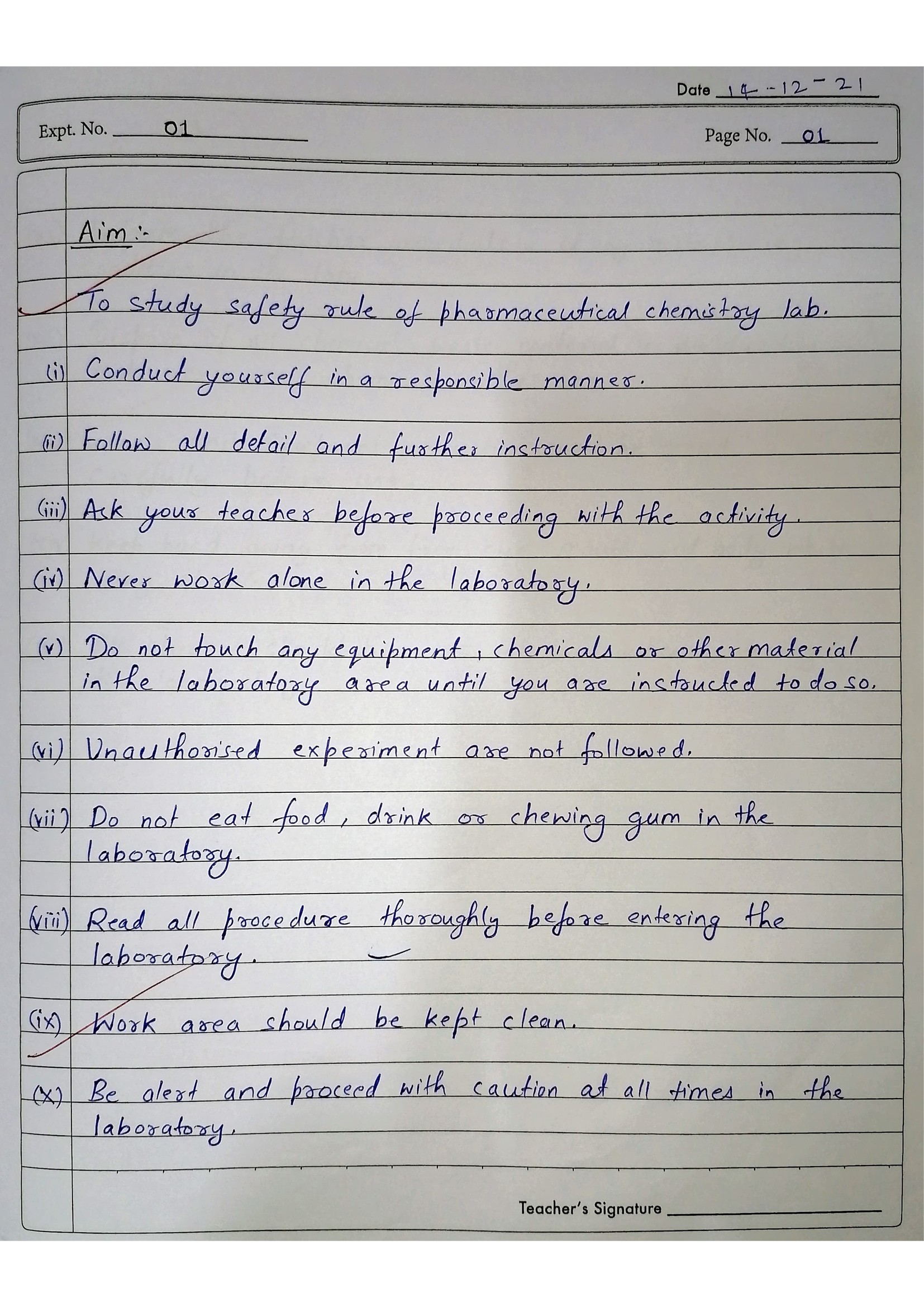 Pharmaceutical Chemistry Practical